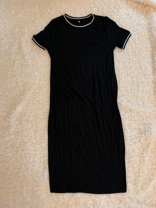 Zwarte jurk met witte rand, merk Marilyn, maat 40, ZGAN, Kleding | Dames, Positiekleding, Zo goed als nieuw, Zwart, Ophalen of Verzenden