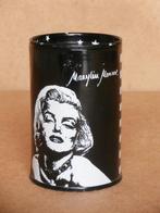 Vintage spaarpotje Marylin Monroe blikje spaarpot oud Balvi, Metaal of Blik, Gebruikt, Ophalen of Verzenden