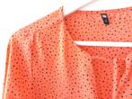 Licht oranje blouse top Hema 38 m (staat s in) met stippen, Oranje, Maat 38/40 (M), Ophalen of Verzenden, Lange mouw