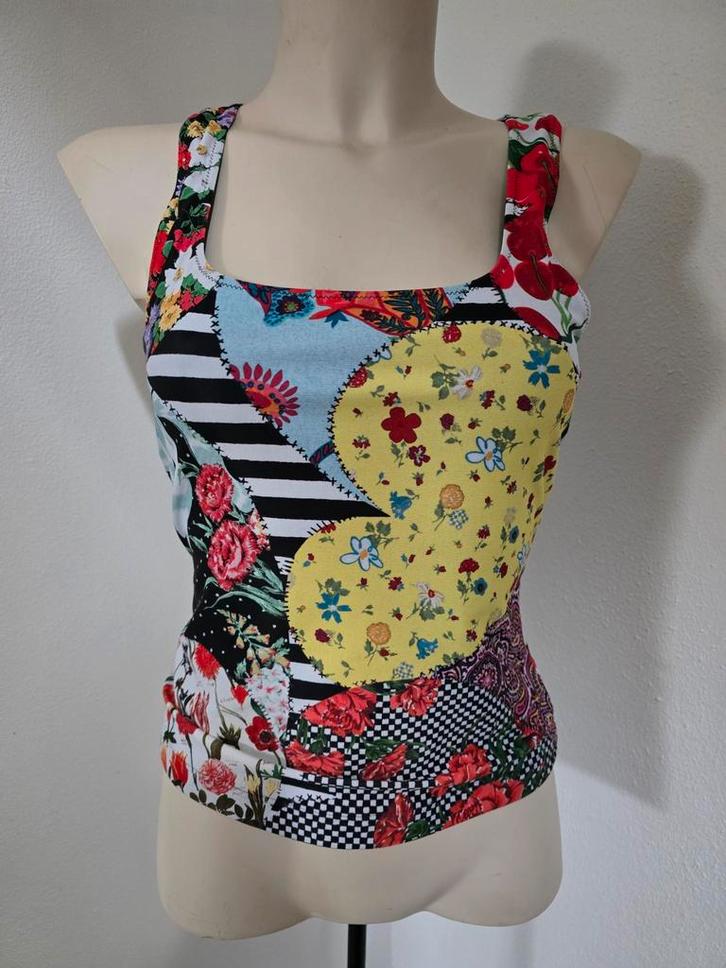 Moschino Kleurrijke Top, Kleding | Dames, Tops, Nieuw, Maat 38/40 (M), Zonder mouw, Ophalen of Verzenden