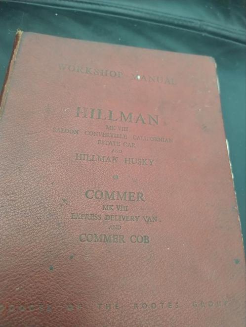 Hillman en Commer workshop manual, Auto diversen, Handleidingen en Instructieboekjes, Ophalen of Verzenden