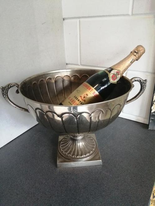 PRACHTIGE OUDE CHAMPAGNE KOELER INCL. OUDE FLES CHAMPAGNE, Antiek en Kunst, Curiosa en Brocante, Ophalen of Verzenden