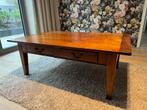 Massief Mahonie Salontafel met Lades, Huis en Inrichting, Tafels | Salontafels, Ophalen, Overige materialen, 100 tot 150 cm, Tijdloos, landelijk