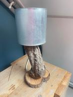 Super leuje lamp gemaakt van boomstam zink kap, Ophalen, Zo goed als nieuw, Minder dan 50 cm