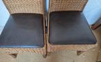 Rotan Tuinstoelen - Set van 2, Huis en Inrichting, Stoelen, Ophalen, Gebruikt, Bruin, Twee