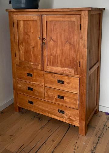 Teak kast met lades