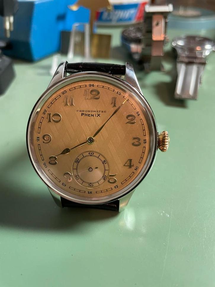 Groot polshorloge mariage Phenix Cronometre, Sieraden, Tassen en Uiterlijk, Horloges | Heren, Zo goed als nieuw, Polshorloge, Overige merken