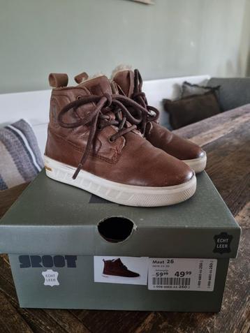 Jongens boots winterschoenen bruin / cognac Groot maat 26  beschikbaar voor biedingen