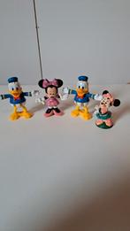 Vintage 2x donald duck 2x mickey mouse, Verzamelen, Disney, Zo goed als nieuw, Donald Duck, Donald, Beeldje of Figuurtje