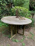 solide tuintafel hout rond, Ophalen, Gebruikt, Rond, Hout