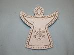 Vintage metalen engel voor in de kerstboom, met klemmetje, Diversen, Kerst, Ophalen of Verzenden, Zo goed als nieuw