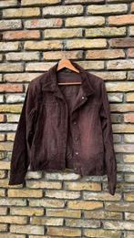 Bruine denim spijkerjas, Kleding | Dames, Bruin, Verzenden, Zo goed als nieuw, Maat 36 (S)