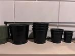 Dille & Kamille plantenpotjes - complete set, Ophalen, Gebruikt, Rond, Binnen