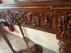 Museale antieke sidetable Louis xvI seize uitgewerkt hout, Huis en Inrichting, Tafels | Sidetables, Ophalen, Gebruikt, 100 tot 150 cm
