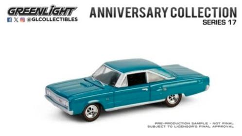 1967 Dodge Coronet R/T HEMI van Greenlight 1/64, Hobby en Vrije tijd, Modelauto's | Overige schalen, Nieuw, Auto, Ophalen of Verzenden