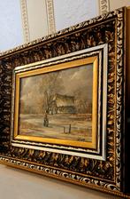 Zaans Winterschilderij W. Hove, Galerie Catharina Utrecht, Ophalen