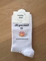LuckyDay Socks - Taart & Gezelschap - One Size - Nieuw!, Ophalen of Verzenden, Nieuw, Overige maten, Wit