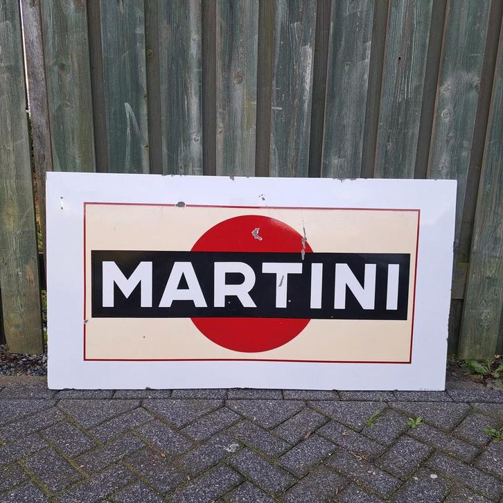 Martini emaille reclamebord Emaillerie Belge Brux 1963, Verzamelen, Merken en Reclamevoorwerpen, Gebruikt, Reclamebord, Ophalen