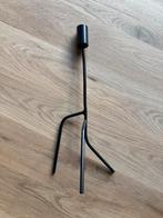 Kwillem in huis kandelaar zwart antraciet kaarshouder, Huis en Inrichting, 25 tot 50 cm, Zwart, Ophalen of Verzenden, Zo goed als nieuw