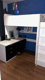 IKEA hoogslaper met bureau en kast, Huis en Inrichting, Slaapkamer | Stapelbedden en Hoogslapers, Ophalen of Verzenden, Zo goed als nieuw