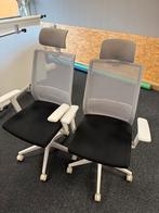 2 simpele bureaustoelen. Ook los te koop, Gebruikt, Wit, Ophalen of Verzenden, Bureaustoel