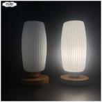 Set bedlampjes Tafellampen Lampen Prijs per set, Vintage, Ophalen of Verzenden, Zo goed als nieuw, Nb