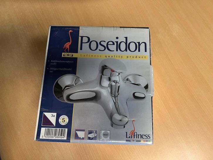 LAFINESS PISEIDEN 1 GREEPS BAD DOUCHEKRAAN  15CM CHROOM, Doe-het-zelf en Verbouw, Sanitair, Nieuw, Kraan, Chroom, Koper, Ophalen of Verzenden