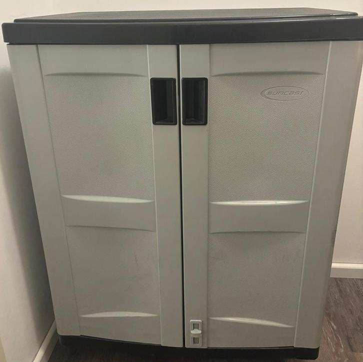 Freestanding Resin Cabinet | Vrijstaande Hars Opbergkast, Huis en Inrichting, Kasten | Dressoirs, Zo goed als nieuw, 50 tot 100 cm