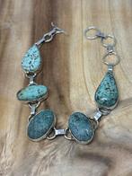 Afrikaanse Turkoois Armband - Edelsteen, Sieraden, Tassen en Uiterlijk, Armbanden, Overige materialen, Blauw, Nieuw, Ophalen of Verzenden