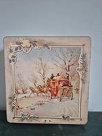 Van melle kerst blik koektrommel, Diversen, Kerst, Ophalen of Verzenden, Nieuw