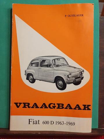 Vraagbaak Fiat 600 D 1963-1969 beschikbaar voor biedingen