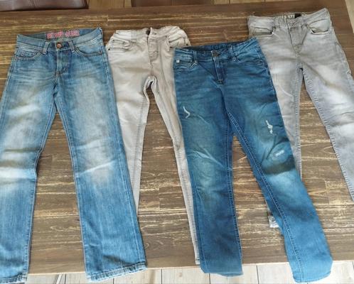 4 mooie spijkerbroeken 152, Kinderen en Baby's, Kinderkleding | Maat 152, Zo goed als nieuw, Jongen, Broek, Ophalen of Verzenden