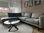 Hoekbank grijs Profijt (hxbxd) 087x275x228 cm, Huis en Inrichting, Banken | Bankstellen, Ophalen, Zo goed als nieuw, Stof