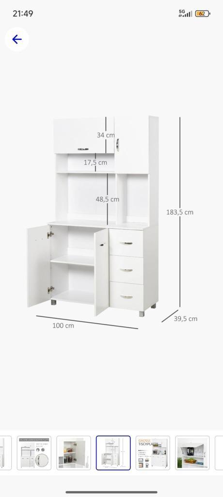 Keukenkast, Huis en Inrichting, Keuken | Keukenelementen, Zo goed als nieuw, Minder dan 100 cm, 50 tot 100 cm, 25 tot 50 cm, Ophalen
