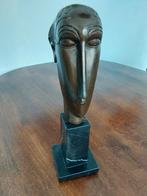Bronzen sculptuur van een vrouwenhoofd Modigliani, Antiek en Kunst, Ophalen of Verzenden