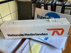 Vintage reclame lichtbak Nationale Nederlanden wit staaf NN, Gebruikt, Ophalen of Verzenden, Lichtbak of (neon) lamp