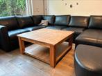 100x100x40 robuust houten salontafel, 100 tot 150 cm, 100 tot 150 cm, Teakhout, Gebruikt