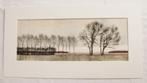 Hetty Geursen: collage van Drents landschap met boomwallen, Ophalen of Verzenden