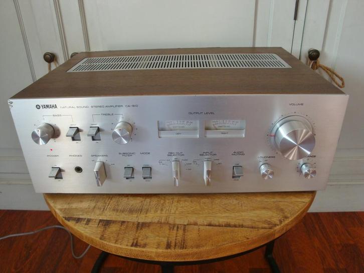 Vintage Yamaha CA-610 versterker 1977 2x 40 Watt, Audio, Tv en Foto, Versterkers en Receivers, Gebruikt, Stereo, Minder dan 60 watt