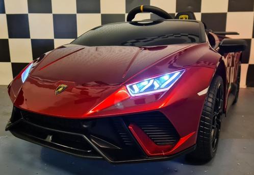 Kinderauto Lamborghini Huracan - soft start - leren zit - RC, Kinderen en Baby's, Speelgoed | Speelgoedvoertuigen, Nieuw, Afstandsbediening