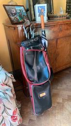 Oude golftas met handgemaakte clubs, Ophalen of Verzenden, Gebruikt, Set