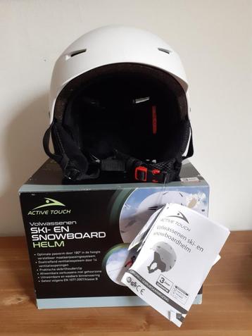 Ski Helm + Ski Bril. Active Touch. Mt M-L. 54-58cm. Nieuw beschikbaar voor biedingen