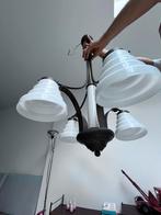 Hanglamp art deco origineel voor huis hoog plafond, Ophalen of Verzenden, Zo goed als nieuw, 75 cm of meer, Glas