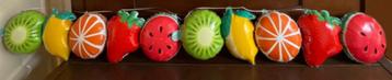 Slinger van 10 opgeblazen folieballonnen fruit van SoLow beschikbaar voor biedingen