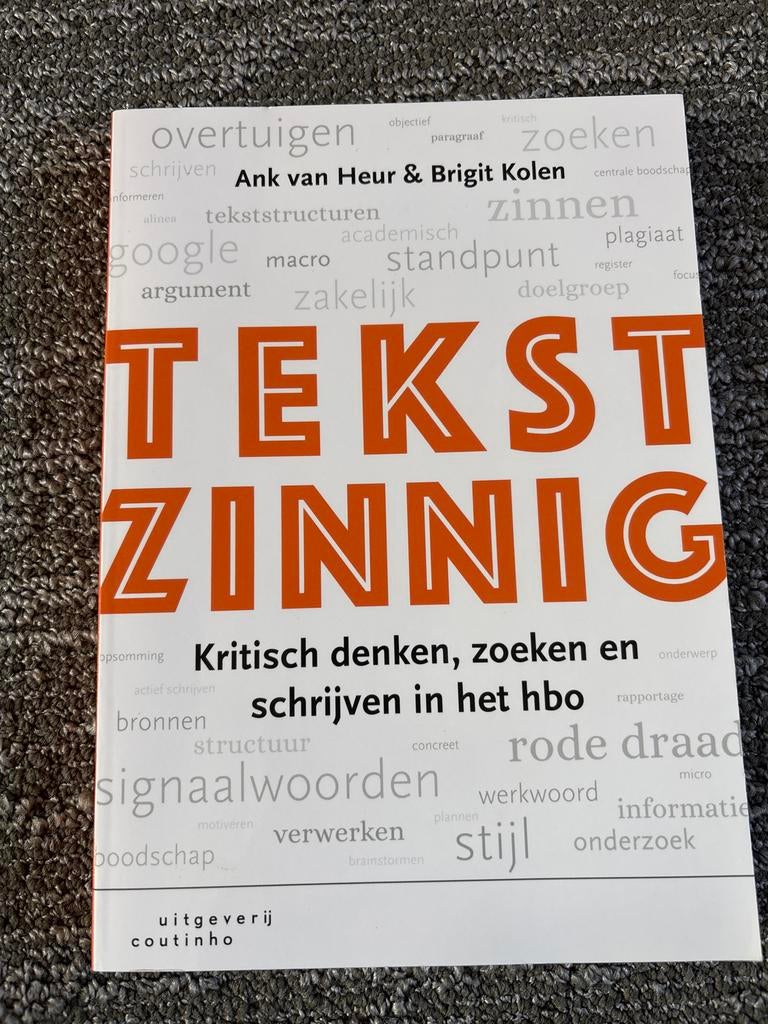 Tekstzinning - Studieboek, Boeken, Ophalen of Verzenden, Alpha, Zo goed als nieuw, HBO