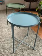 Twee Ikea Gladom bijzettafels, Huis en Inrichting, Minder dan 55 cm, Rond, Zo goed als nieuw, Ophalen