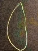 312011-1 Zilveren koord collier 50cm, Ophalen of Verzenden, Zo goed als nieuw, Zilver, Zilver