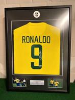 Gesigneerd shirt in lijst Ronaldo Brazil met coa scan, Verzamelen, Sportartikelen en Voetbal, Ophalen of Verzenden