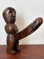 Beeld hout man naakt met grote fallus, Antiek en Kunst, Ophalen of Verzenden