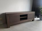 Zwart(bruin) TV meubel strak 160 (B) x 58 (D) x 60 (H) cm, Huis en Inrichting, Kasten | Televisiemeubels, Zo goed als nieuw, Ophalen